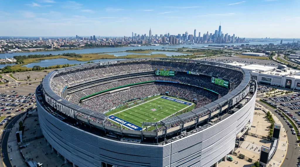 MetLife Stadium í New Jersey sem hýsir úrslitaleik HM 2026